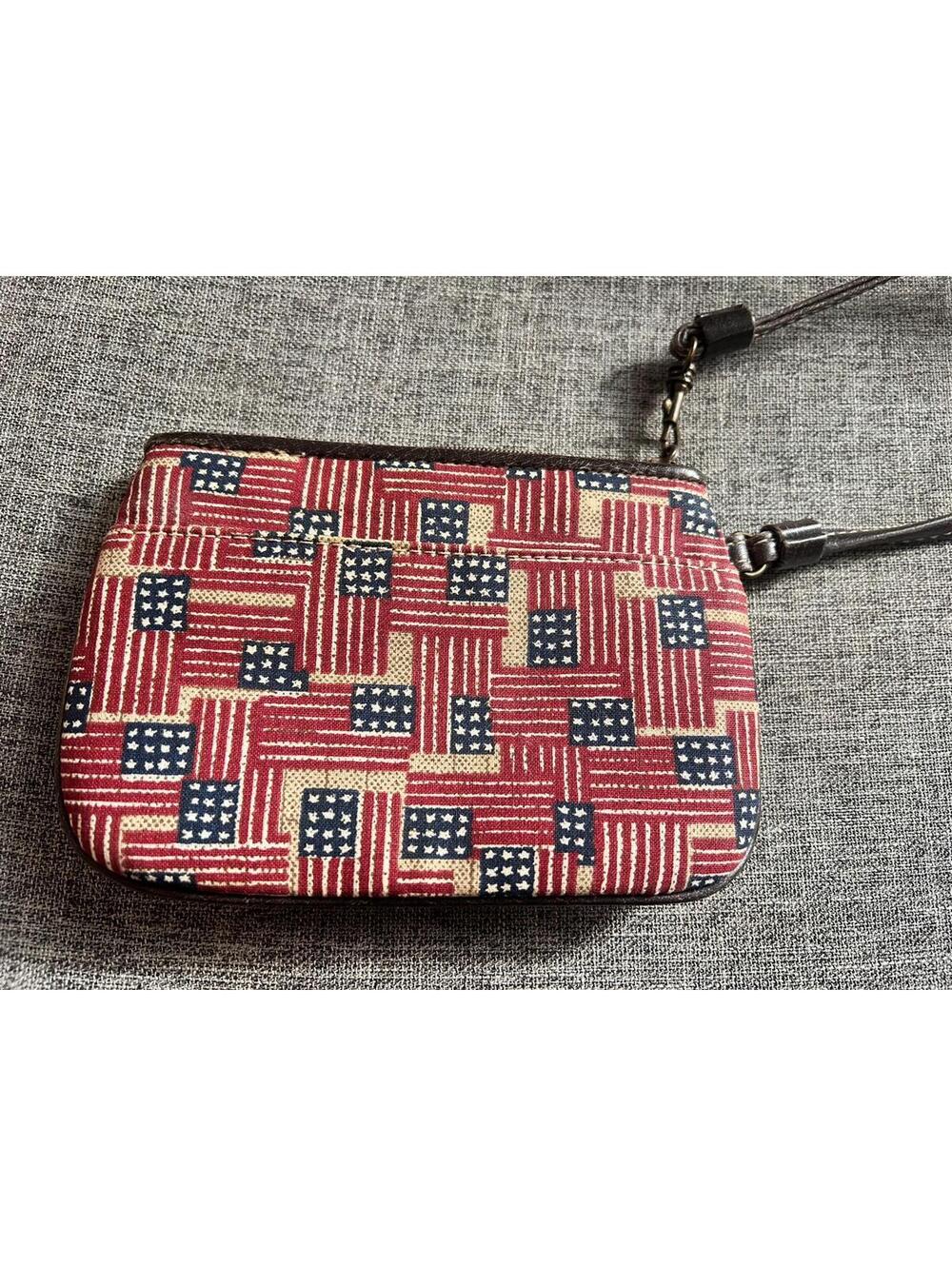 Longaberger Homestead Old Glory American Flag Wristlet Wallet - Picture 2 of 10